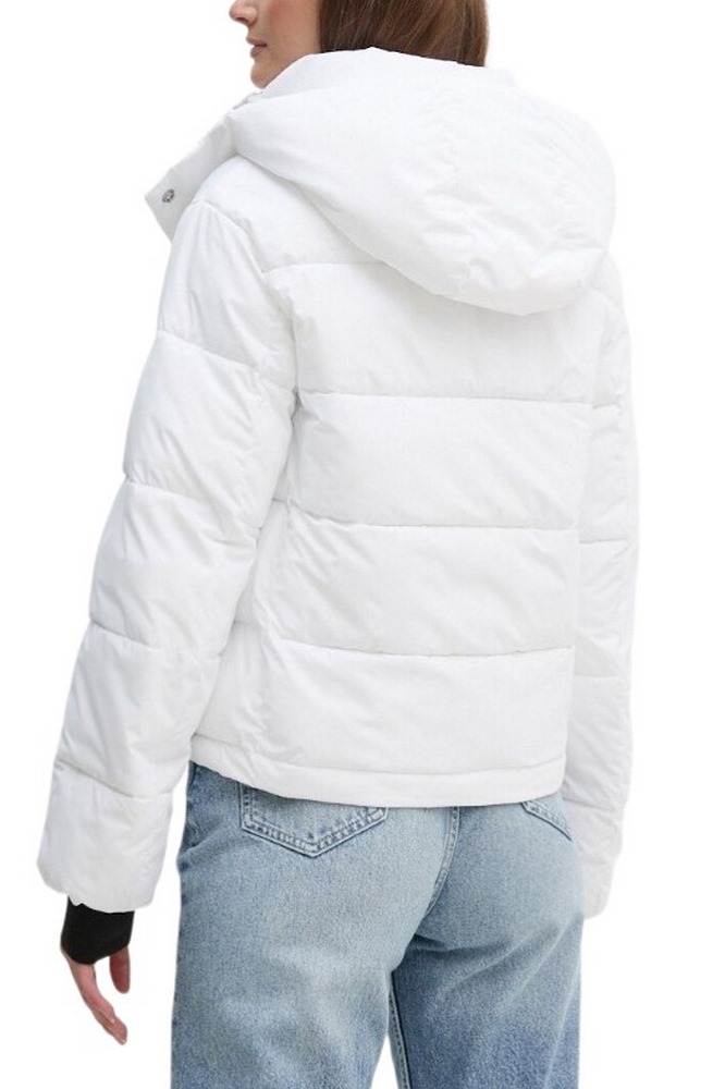 CALVIN KLEIN JEANS MATTE MONOLOGO ND SHORT PUFFER ΜΠΟΥΦΑΝ ΓΥΝΑΙΚΕΙΟ BRIGHT WHITE