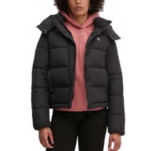 CALVIN KLEIN JEANS MATTE MONOLOGO ND SHORT PUFFER ΜΠΟΥΦΑΝ ΓΥΝΑΙΚΕΙΟ BLACK