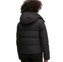 CALVIN KLEIN JEANS MATTE MONOLOGO ND SHORT PUFFER ΜΠΟΥΦΑΝ ΓΥΝΑΙΚΕΙΟ BLACK