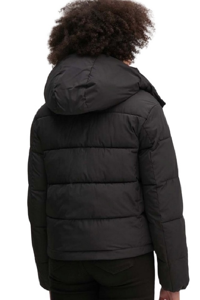 CALVIN KLEIN JEANS MATTE MONOLOGO ND SHORT PUFFER ΜΠΟΥΦΑΝ ΓΥΝΑΙΚΕΙΟ BLACK