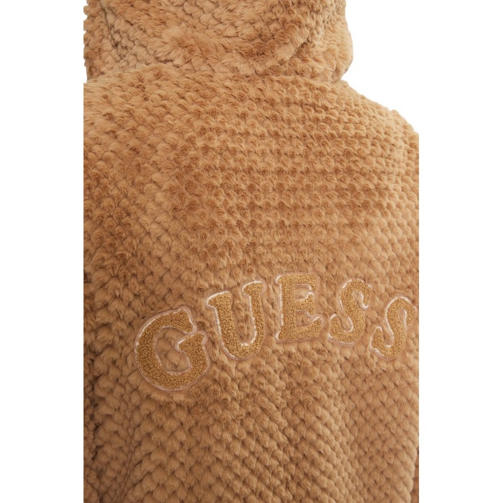 GUESS NEW THEOLINE JACKET ΜΠΟΥΦΑΝ ΓΥΝΑΙΚΕΙΟ BEIGE