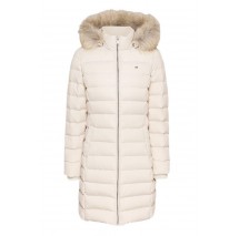 TOMMY HILFIGER TJW ESSENTIAL HOODED DOWN COAT ΜΠΟΥΦΑΝ ΓΥΝΑΙΚΕΙΟ BEIGE