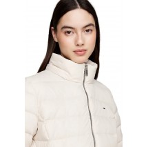 TOMMY HILFIGER TJW ESSENTIAL HOODED DOWN COAT ΜΠΟΥΦΑΝ ΓΥΝΑΙΚΕΙΟ BEIGE