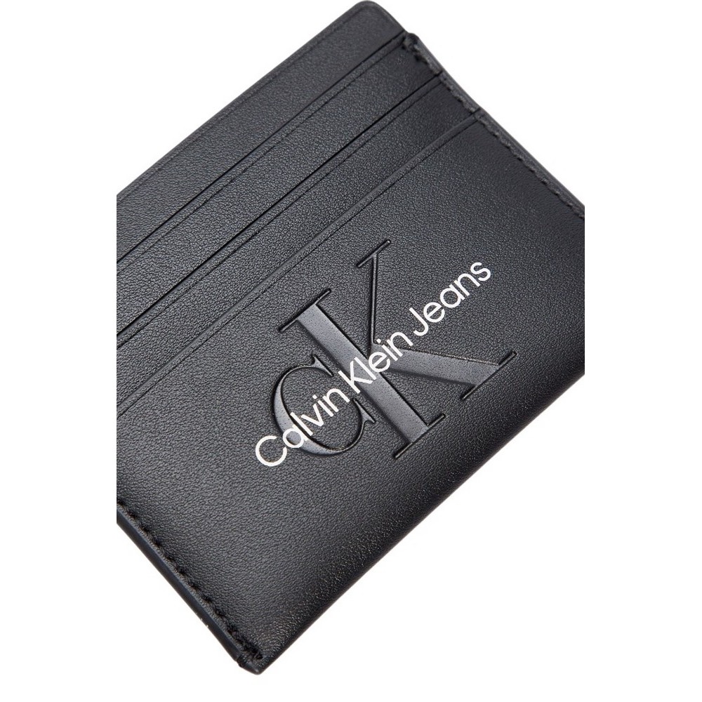 CALVIN KLEIN JEANS SCULPTED CARDCASE 6CC MONO ΠΟΡΤΟΦΟΛΙ ΓΥΝΑΙΚΕΙΟ BLACK