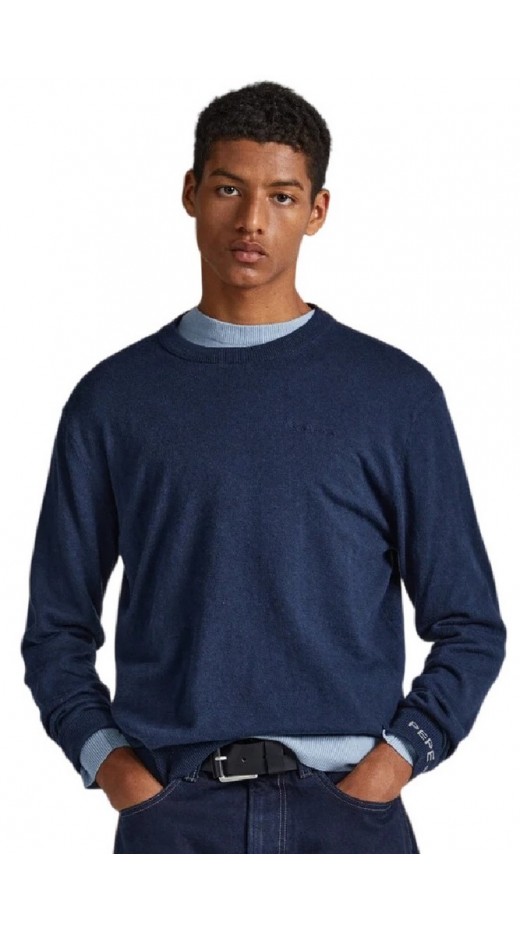 PEPE JEANS E1 DROP 2B ANDRE CREW NECK ΜΠΛΟΥΖΑ ΑΝΔΡΙΚΗ NAVY