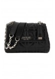 GUESS ASSIA CONVERTIBLE XBODY FLAP ΤΣΑΝΤΑ ΓΥΝΑΙΚΕΙΑ BLACK