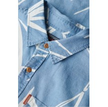 SUPERDRY OVIN VINTAGE LOOM SHIRT ΠΟΥΚΑΜΙΣΟ ΑΝΔΡΙΚΟ BLUΕ DENIM