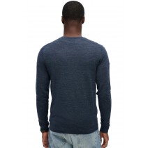 SUPERDRY D2 OVIN ESSENTIAL JUMPER ΜΠΛΟΥΖΑ ΠΛΕΚΤΗ ΑΝΔΡΙΚΗ NAVY