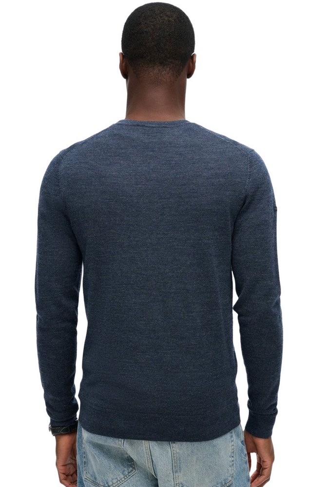 SUPERDRY D2 OVIN ESSENTIAL JUMPER ΜΠΛΟΥΖΑ ΠΛΕΚΤΗ ΑΝΔΡΙΚΗ NAVY