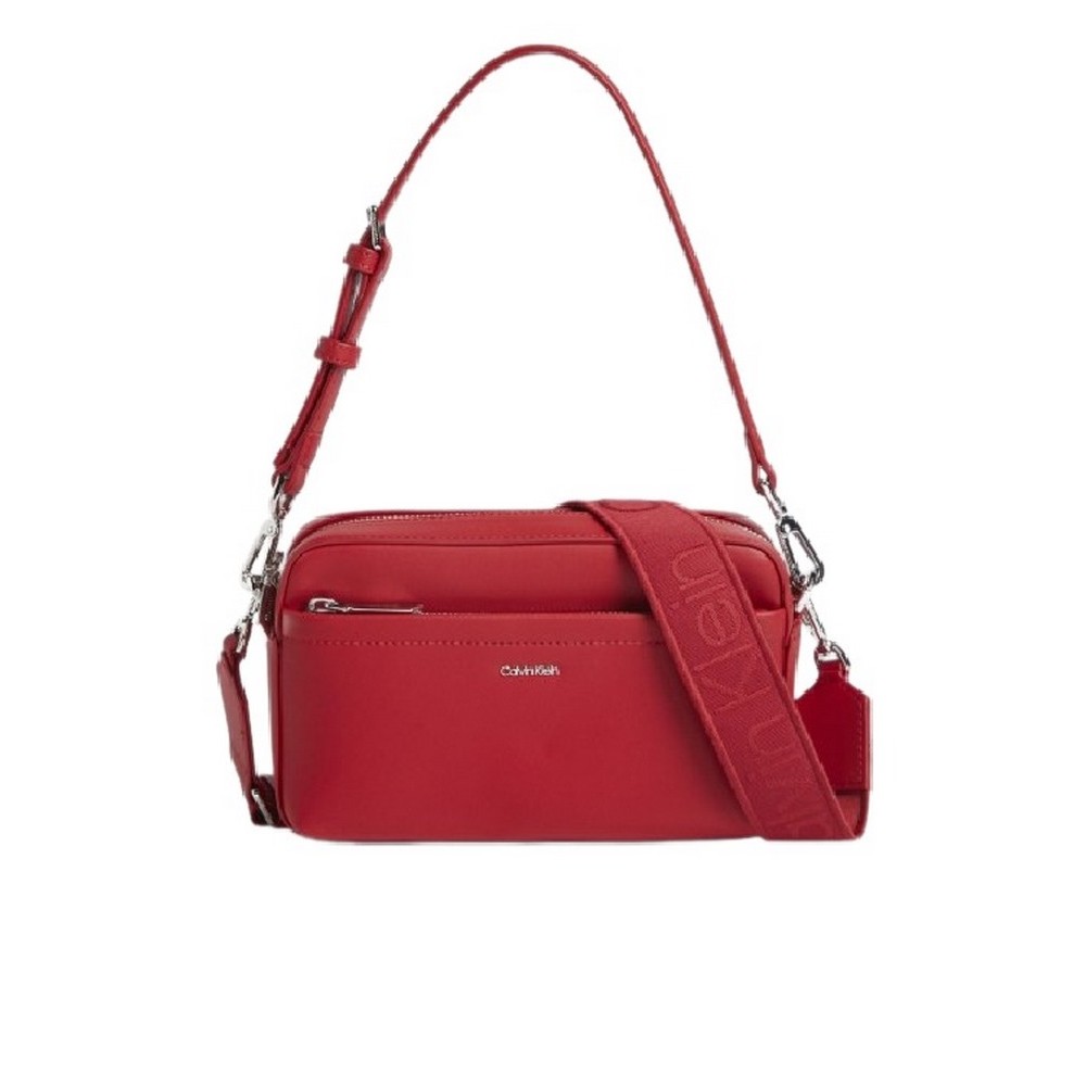 CALVIN KLEIN MUST CONVERTIBLE CAMERA BAG ΤΣΑΝΤΑ ΓΥΝΑΙΚΕΙΑ RED