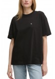 CALVIN KLEIN JEANS SCRIPT INSTITUTIONAL BF TEE T-SHIRT ΜΠΛΟΥΖΑ ΓΥΝΑΙΚΕΙΑ BLACK