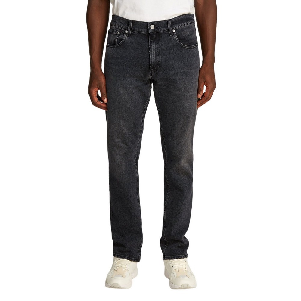 CALVIN KLEIN JEANS SLIM STRAIGHT ΠΑΝΤΕΛΟΝΙ ΑΝΔΡΙΚΟ BLACK DENIM