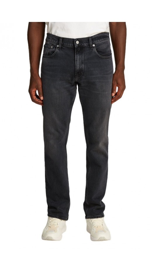 CALVIN KLEIN JEANS SLIM STRAIGHT ΠΑΝΤΕΛΟΝΙ ΑΝΔΡΙΚΟ BLACK DENIM