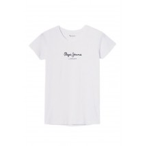 PEPE JEANS LONDON DROP 2 NEW VIRGINIA T-SHIRT ΜΠΛΟΥΖΑ ΓΥΝΑΙΚΕΙΑ WHITE