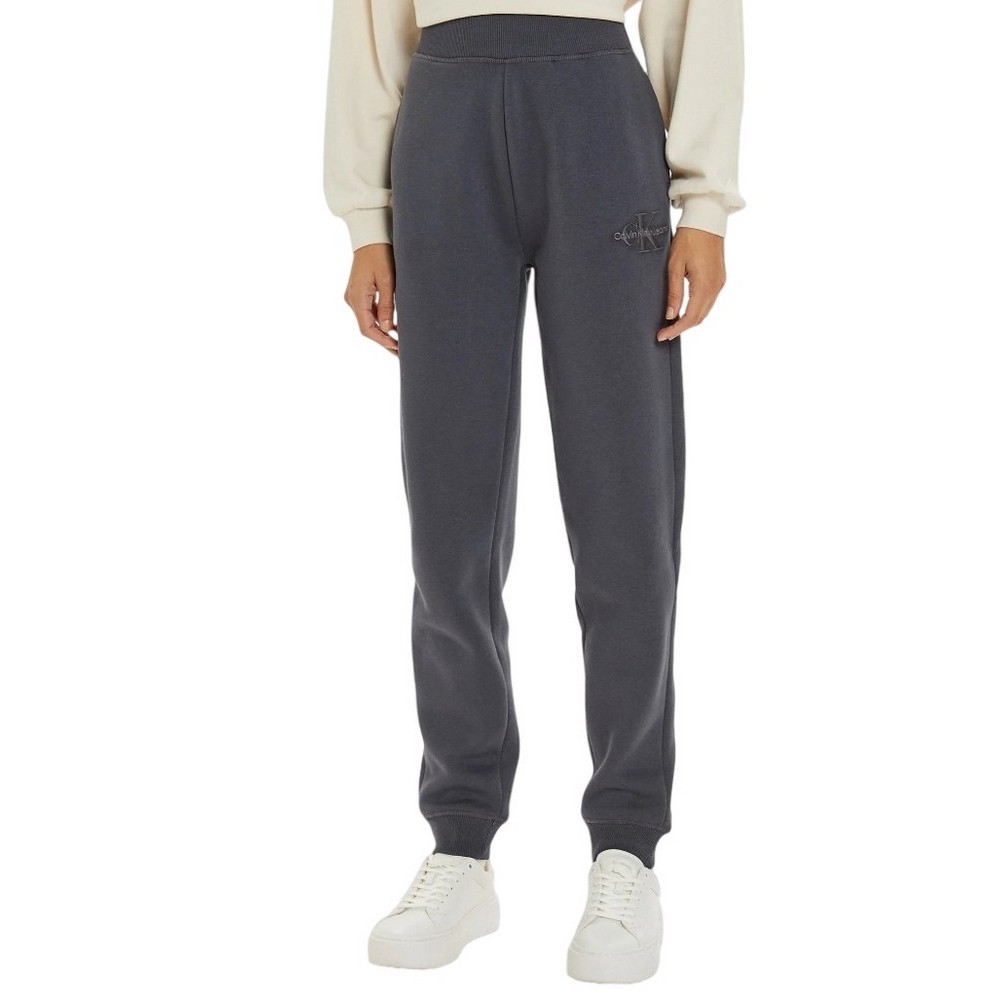 CALVIN KLEIN JEANS MONOLOGO CUFFED JOG PANT ΦΟΡΜΑ ΓΥΝΑΙΚΕΙΑ GREY