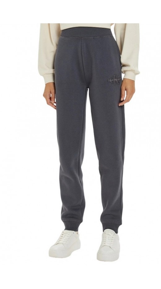 CALVIN KLEIN JEANS MONOLOGO CUFFED JOG PANT ΦΟΡΜΑ ΓΥΝΑΙΚΕΙΑ GREY