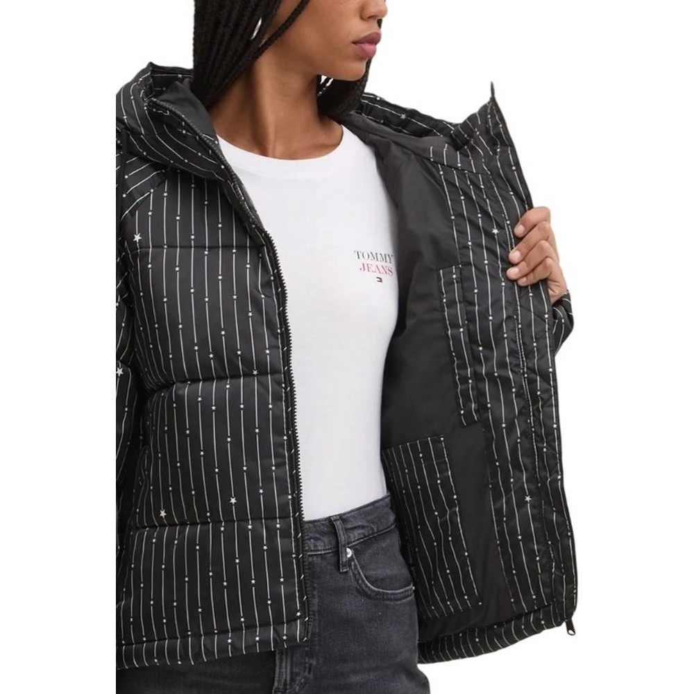 TOMMY JEANS  VAIL STARDUST PUFFER ΜΠΟΥΦΑΝ ΓΥΝΑΙΚΕΙΟ BLACK