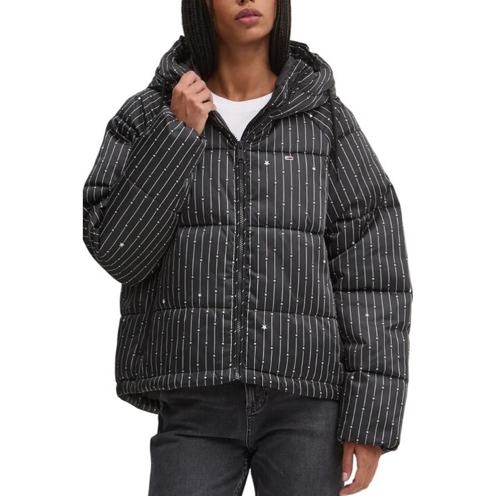 TOMMY JEANS  VAIL STARDUST PUFFER ΜΠΟΥΦΑΝ ΓΥΝΑΙΚΕΙΟ BLACK