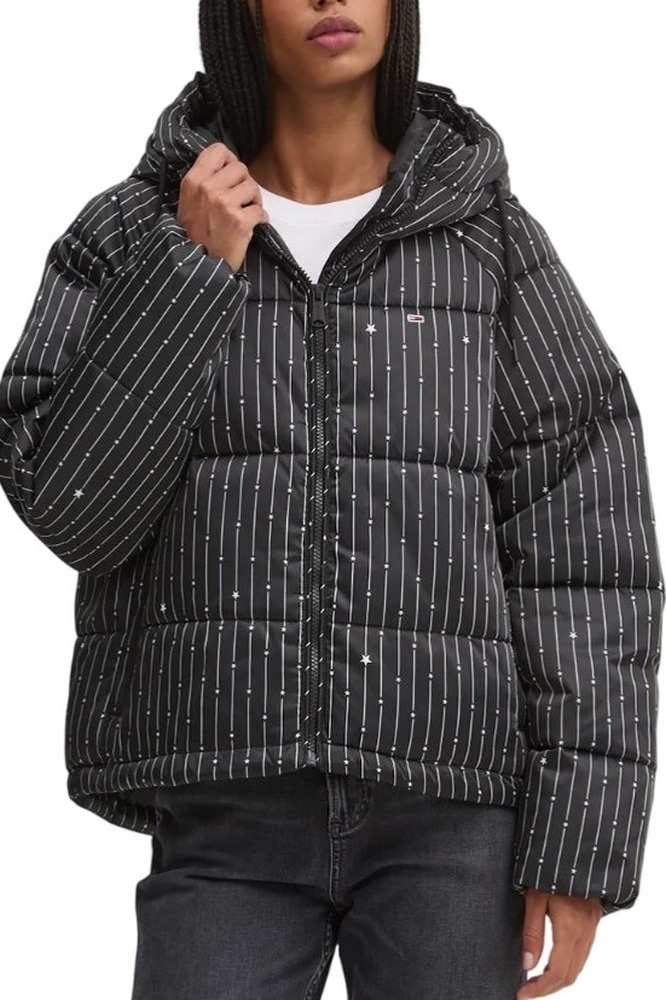 TOMMY JEANS  VAIL STARDUST PUFFER ΜΠΟΥΦΑΝ ΓΥΝΑΙΚΕΙΟ BLACK