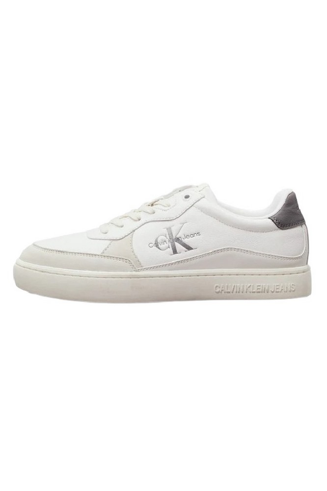 CALVIN KLEIN JEANS CLASSIC CUPLOWLACEUP LTH FAD ΠΑΠΟΥΤΣΙ ΑΝΔΡΙΚΟ BRIGHT WHITE