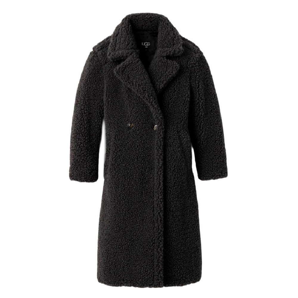 UGG GERTRUDE LONG TEDDY COAT ΓΟΥΝΑ ΓΥΝΑΙΚΕΙΑ INK BLACK