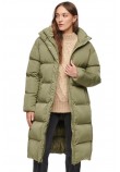 SUPERDRY D5 STUD LONGLINE HOODED PUFFER COAT ΜΠΟΥΦΑΝ ΓΥΝΑΙΚΕΙΟ KHAKI