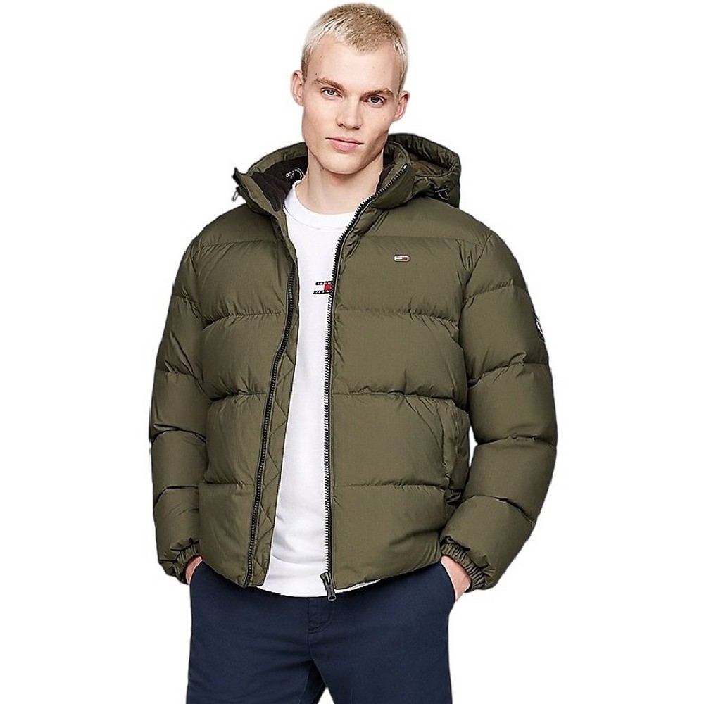 TOMMY HILFIGER ESSENTIAL DOWN JACKET ΜΠΟΥΦΑΝ ΑΝΔΡΙΚΟ GREEN