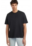 GUESS EMBROIDERED LOGO TEE T-SHIRT ΜΠΛΟΥΖΑ ΑΝΔΡΙΚΗ BLACK