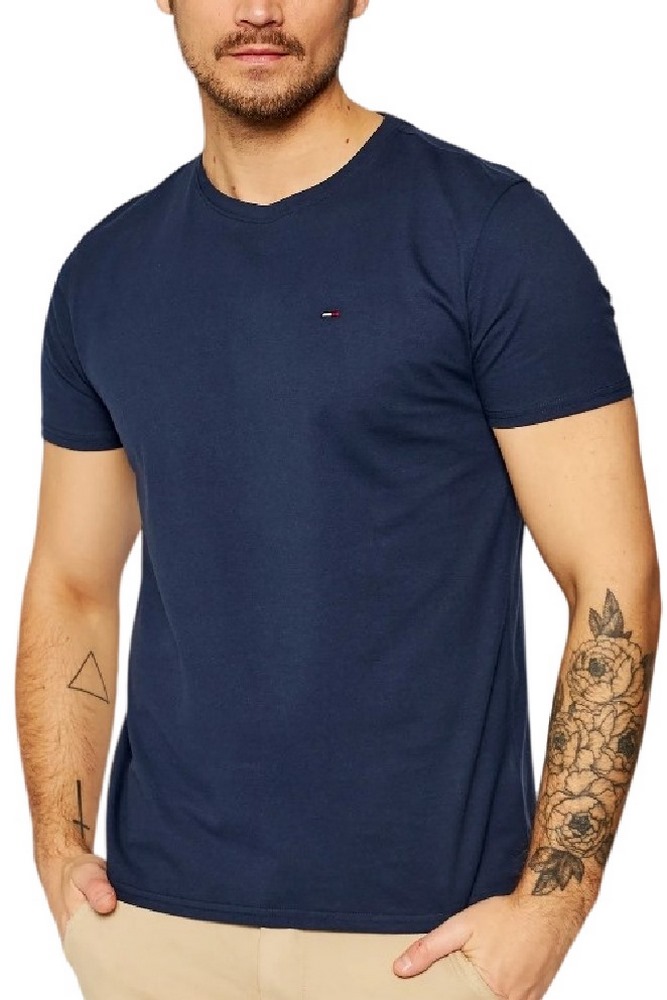 TOMMY HILFIGER TJM XSLIM JERSEY TEE T-SHIRT ΜΠΛΟΥΖΑ ΑΝΔΡΙΚΗ NAVY