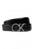 CALVIN KLEIN RE-LOCK CK LOGO BELT 30MM ΖΩΝΗ ΓΥΝΑΙΚΕΙΑ BLACK