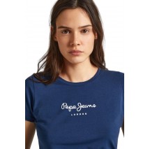 PEPE JEANS LONDON DROP 2 NEW VIRGINIA T-SHIRT ΜΠΛΟΥΖΑ ΓΥΝΑΙΚΕΙΑ NAVY