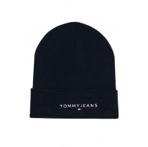 TOMMY JEANS LINEAR LOGO BEANIE ΣΚΟΥΦΟΣ ΑΝΔΡΙΚΟΣ BLACK