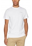 TOMMY JEANS SLIM LINEAR CHEST SS TEE EXT T-SHIRT ΜΠΛΟΥΖΑ ΑΝΔΡΙΚΗ WHITE