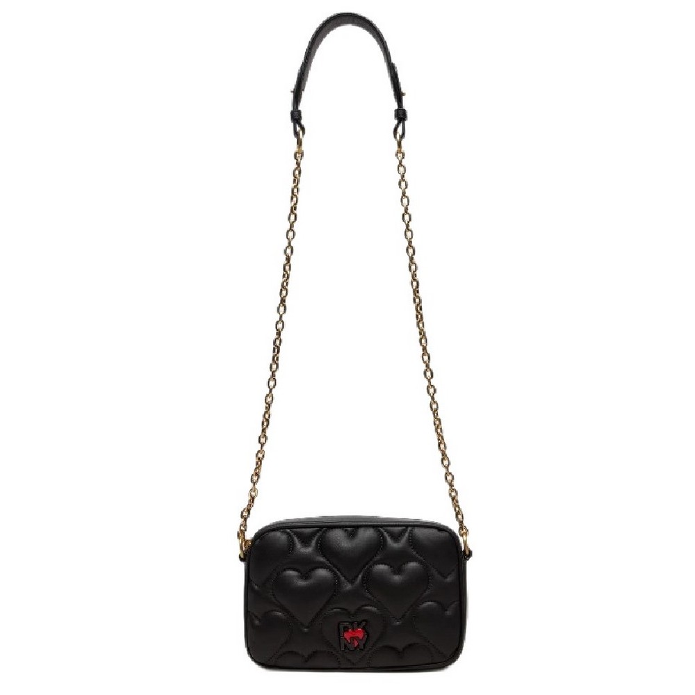 DKNY HEART OF NY CROSS BODY HANDBAG ΤΣΑΝΤΑ ΓΥΝΑΙΚΕΙΑ BLACK