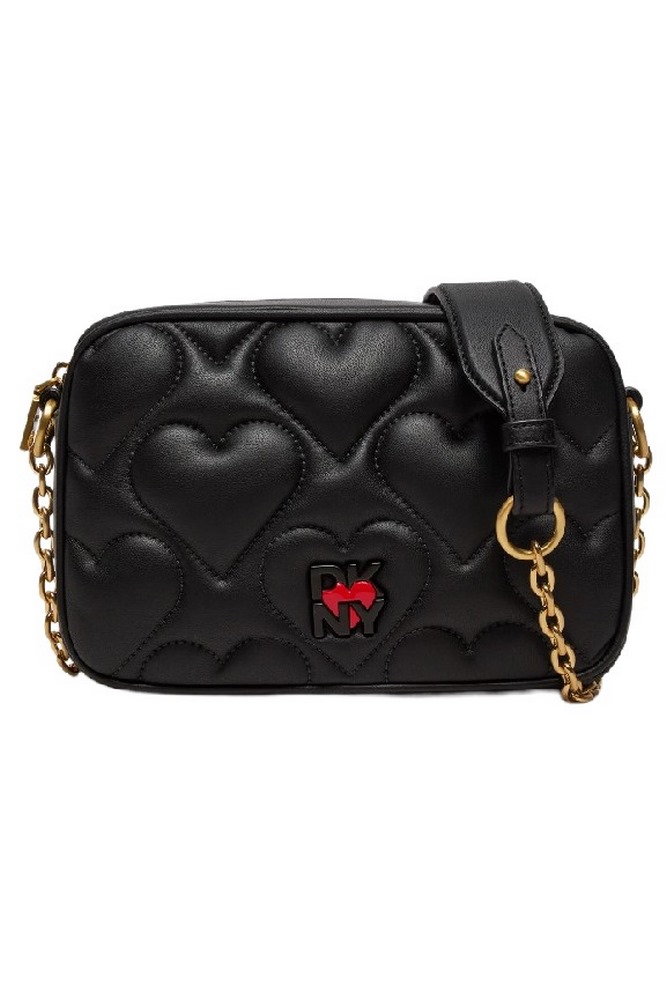 DKNY HEART OF NY CROSS BODY HANDBAG ΤΣΑΝΤΑ ΓΥΝΑΙΚΕΙΑ BLACK