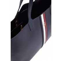 TOMMY HILFIGER ICONIC TOMMY TOTE PUFFY ΤΣΑΝΤΑ ΓΥΝΑΙΚΕΙΑ NAVY