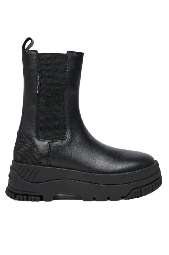 TOMMY JEANS CHELSEA FLATFORM BOOT ΜΠΟΤΑ ΓΥΝΑΙΚΕΙΑ BLACK