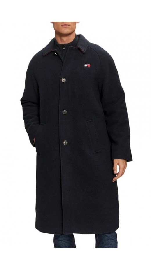 TOMMY JEANS WOOL COAT ΠΑΛΤΟ ΑΝΔΡΙΚΟ DARK NAVY