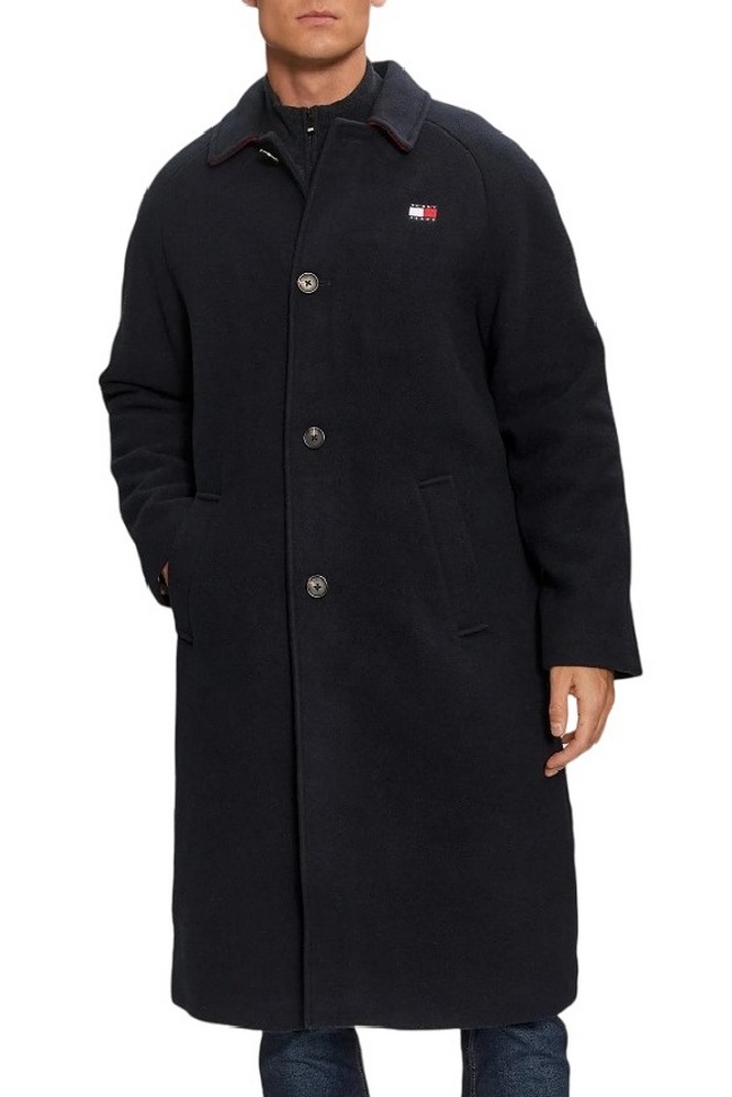 TOMMY JEANS WOOL COAT ΠΑΛΤΟ ΑΝΔΡΙΚΟ DARK NAVY