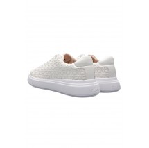 CALVIN KLEIN CUPSOLE LACE UP SAFF MONO ΠΑΠΟΥΤΣΙ ΓΥΝΑΙΚΕΙΟ WHITE