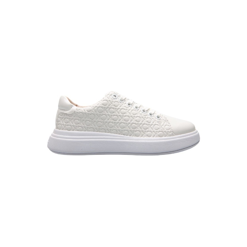 CALVIN KLEIN CUPSOLE LACE UP SAFF MONO ΠΑΠΟΥΤΣΙ ΓΥΝΑΙΚΕΙΟ WHITE