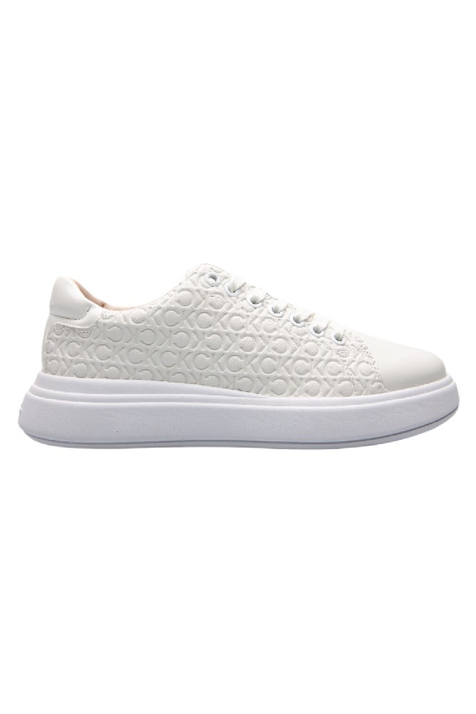 CALVIN KLEIN CUPSOLE LACE UP SAFF MONO ΠΑΠΟΥΤΣΙ ΓΥΝΑΙΚΕΙΟ WHITE