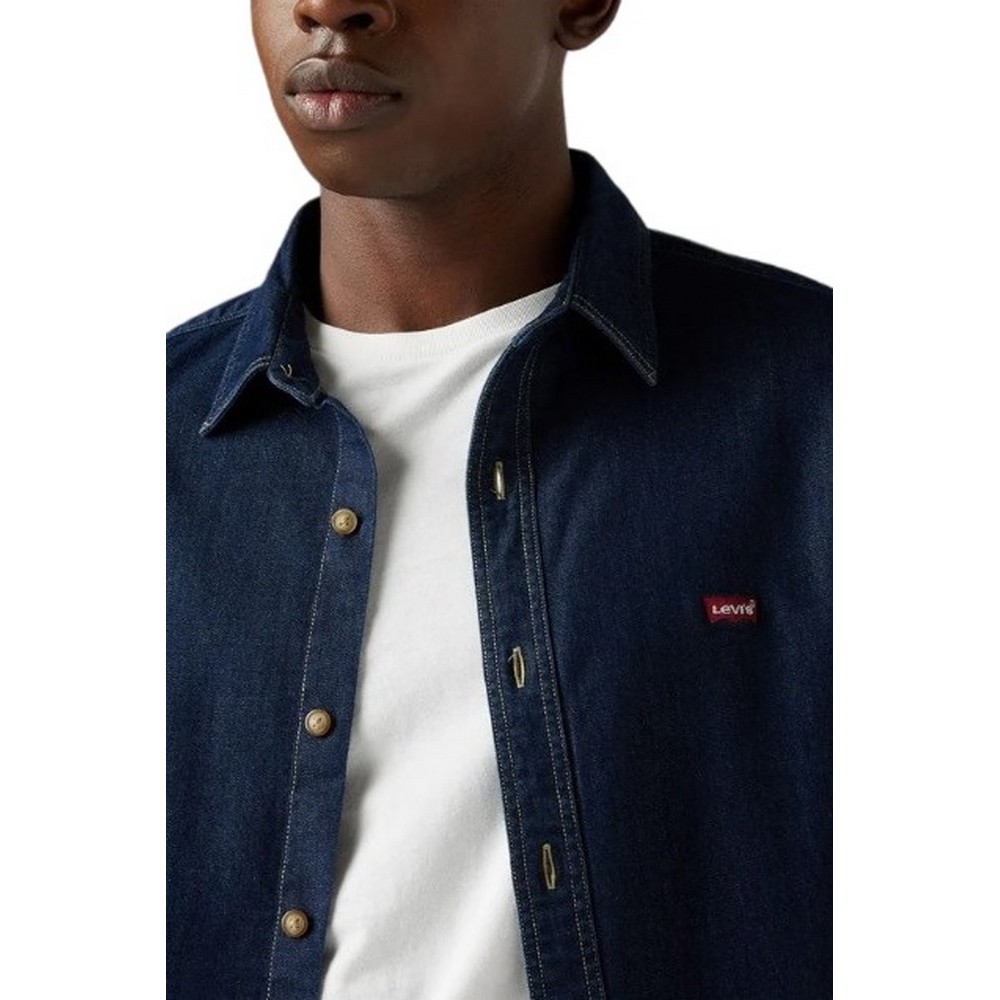 LEVIS BATTERY HM SHIRT SLIM 866250051 ΠΟΥΚΑΜΙΣΟ ΑΝΔΡΙΚΟ DARK INDIGO