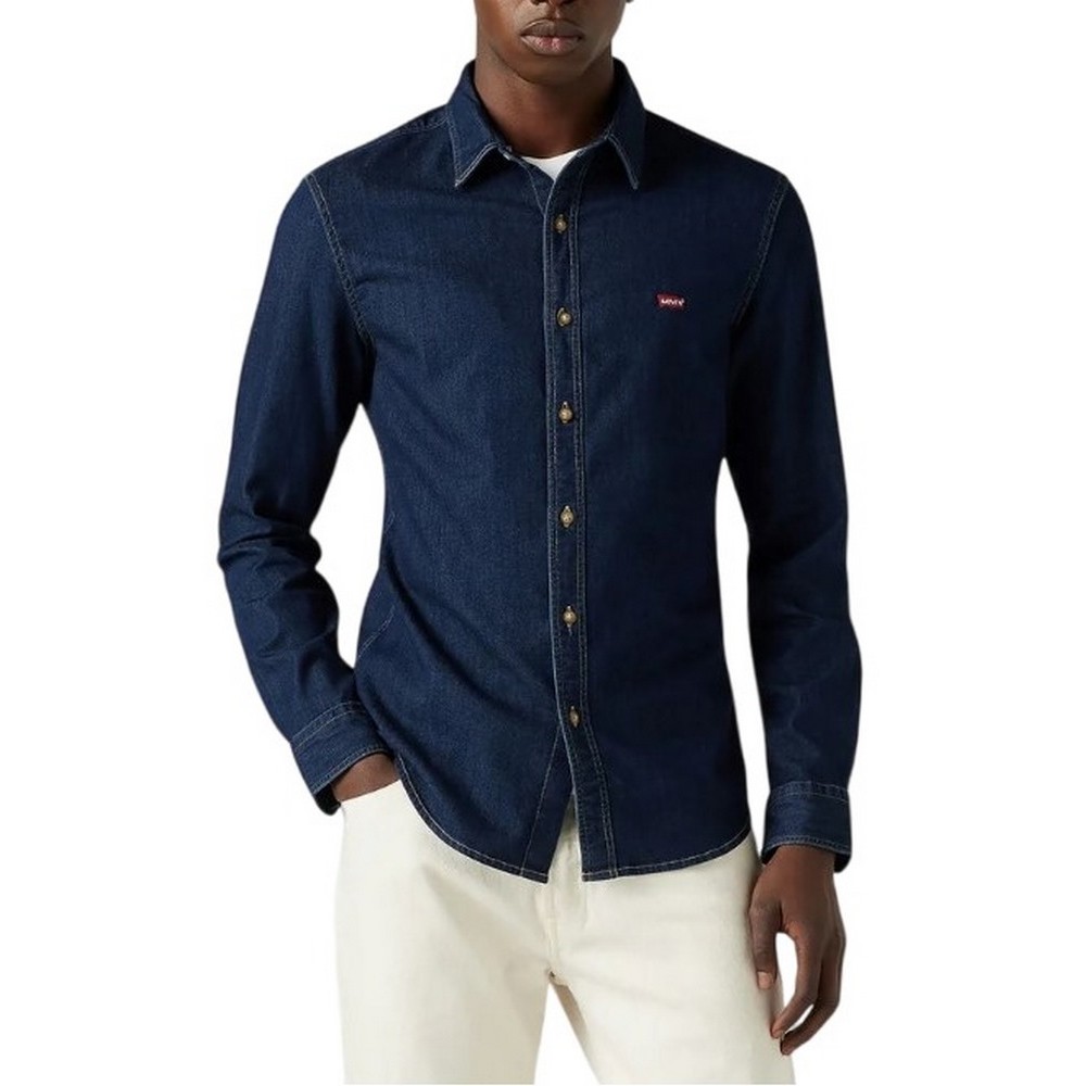 LEVIS BATTERY HM SHIRT SLIM 866250051 ΠΟΥΚΑΜΙΣΟ ΑΝΔΡΙΚΟ DARK INDIGO