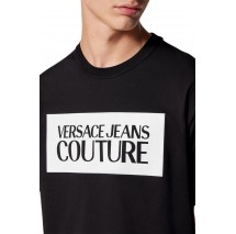 VERSACE JEANS COUTURE R LOGO SQUARE  T-SHIRT ΑΝΔΡΙΚΟ BLACK