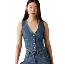 LEVI'S TAILORED VEST DENIM ΓΙΛΕΚΟ ΓΥΝΑΙΚΕΙΟ BLUΕ DENIM