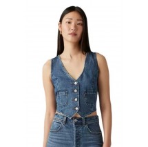 LEVI'S TAILORED VEST DENIM ΓΙΛΕΚΟ ΓΥΝΑΙΚΕΙΟ BLUΕ DENIM