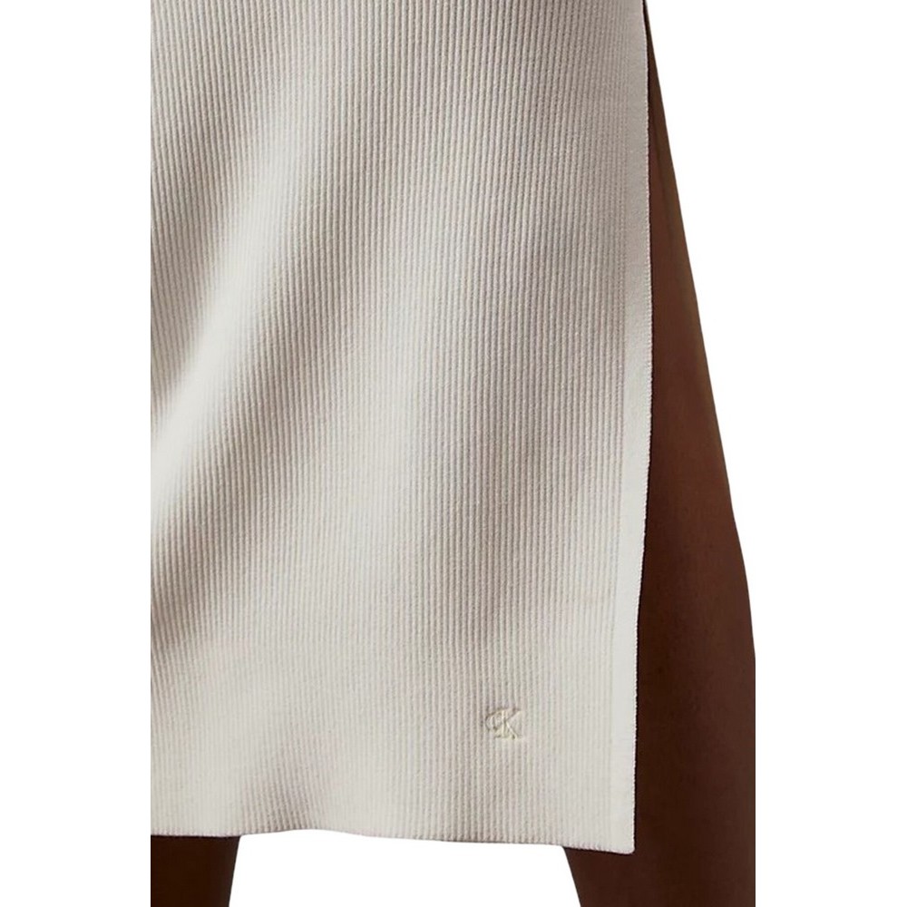 CALVIN KLEIN JEANS SCULPTED SWEATER DRESS ΦΟΡΕΜΑ ΓΥΝΑΙΚΕΙΟ IVORY