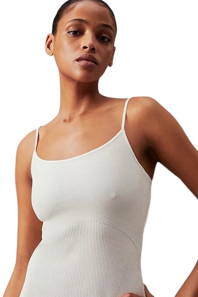 CALVIN KLEIN JEANS SCULPTED SWEATER DRESS ΦΟΡΕΜΑ ΓΥΝΑΙΚΕΙΟ IVORY