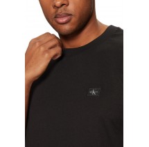 CALVIN KLEIN JEANS WOVEN LABEL REGULAR TEE T-SHIRT ΜΠΛΟΥΖΑ ΑΝΔΡΙΚΗ BLACK